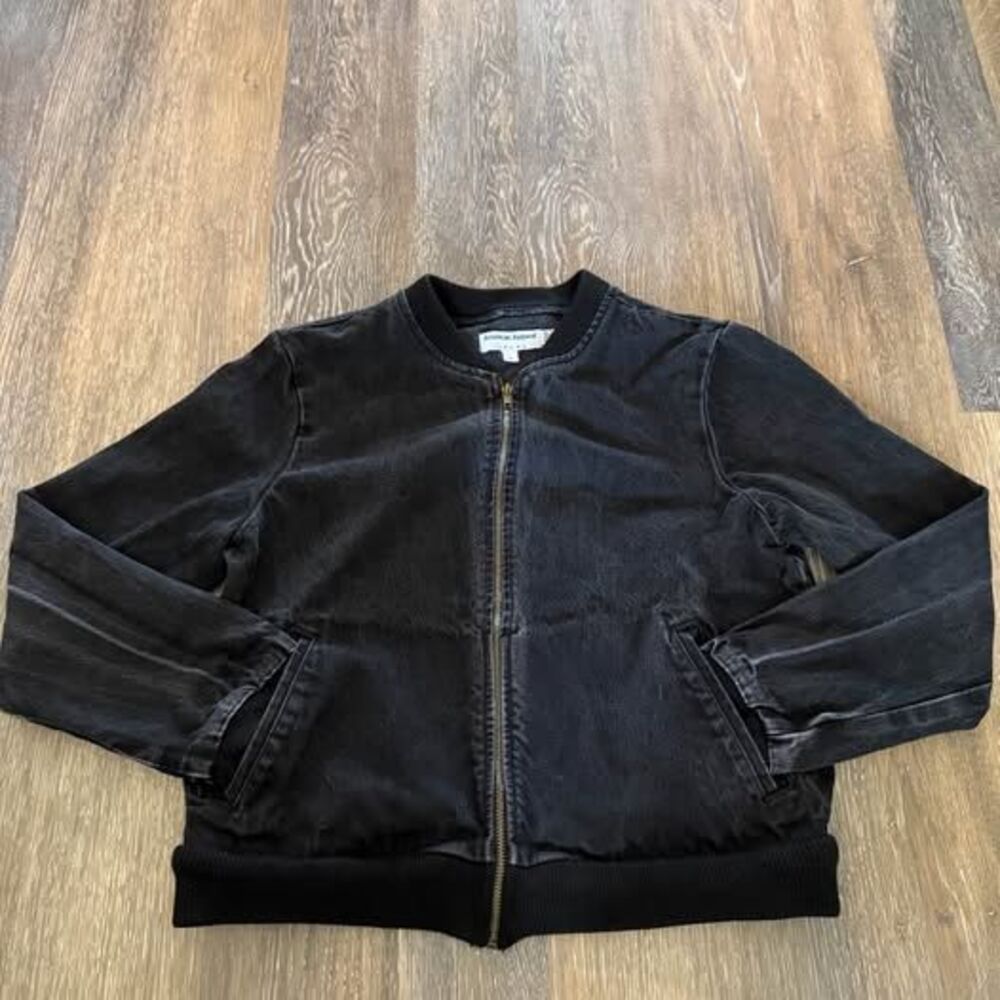 American Apparel medium women’s Denim Bomber Jacket